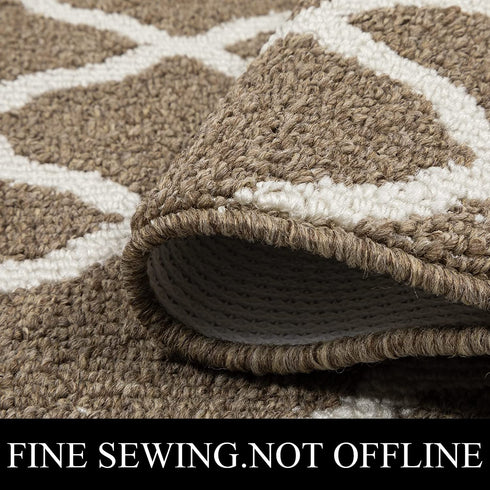 SHACOS Doormat 24"x36" Indoor Entrance Entryway Door Mat Non Slip Washable Front Door Rug Dirt Trapper Mat Entrance Rugs and Mats for Entry Mud Room Garage, Brown