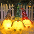 Lighted Christmas Gnome Decorations, 12'' Light Up Plush Elf Toy Holiday Present, Scandinavian Swedish Tomte Ornaments for Table Top, Windows, Fireplace, Tree Christmas Holiday Party Home Decor, 3 Set
