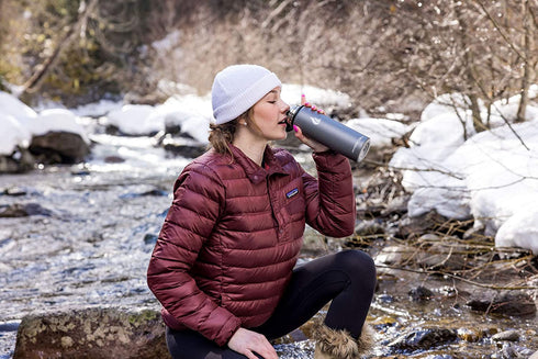 HYDRO CELL Stainless Steel Water Bottle w/ Straw & Wide Mouth Lids (64oz 40oz 32oz 24oz 18oz 14oz) - Keeps Liquids Perfectly Hot or Cold with Double Wall Vacuum Insulated Sweat Proof Sport Design (Graphite 24 oz)