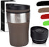 Milu Insulated Travel Coffee Mug 7oz - Hot & Cold Travel Mug - Double Wall Vacuum Insulated Cup for Coffee, Tea & Drinks - Spill Proof (Brown, 7oz (210ml))