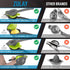Zulay Metal Lemon Lime Squeezer - Manual Citrus Press Juicer (Gray and Lime Punch)
