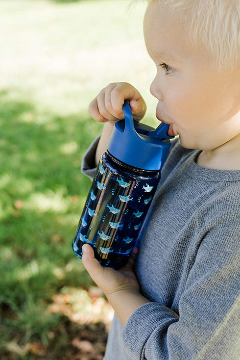 Simple Modern Kids Water Bottle Plastic BPA-Free Tritan Cup with Leak Proof Straw Lid |Reusable and Durable for Toddlers, Boys, Girls | Summit Collection | 12oz, Dinosaurs