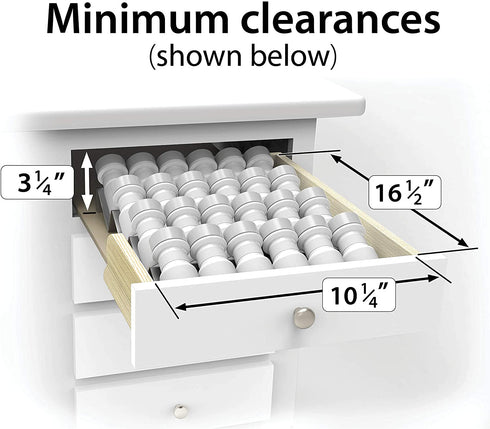 Lynk Professional Spice Rack Tray - Heavy Gauge Steel 4 Tier Drawer Organizer for Kitchen Cabinets, Silver Metallic, Medium, 10-1/4"/Medium (430411DS)