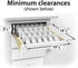 Lynk Professional Spice Rack Tray - Heavy Gauge Steel 4 Tier Drawer Organizer for Kitchen Cabinets, Silver Metallic, Medium, 10-1/4"/Medium (430411DS)