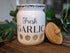 MillGar Ceramic Garlic Keeper for Counter - 4.5? x 3.5? Farmhouse & Vented Garlic Storage Container To Keep Garlic Cloves Fresher, Longer - Garlic Holder w/Bamboo Wood Lid - Dishwasher Safe