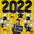 Black and Gold Graduation Decorations 2022 - Black 2022 Balloons, 40 Inch and Fringe Curtain | Class of 2022 Balloons Graduation Party Decorations 2022 | Class of 2022 Decorations, Graduation Balloons
