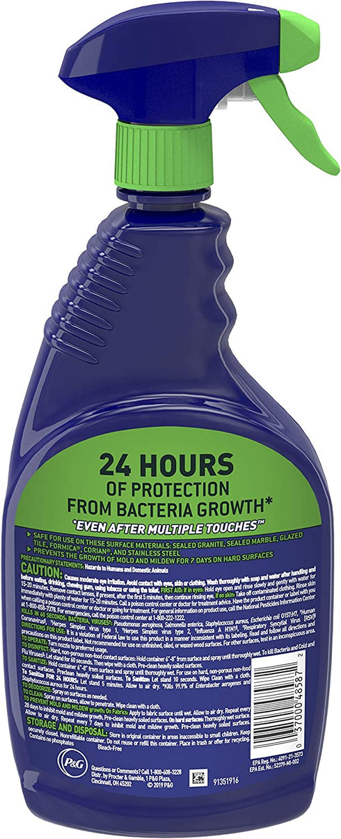 Microban 24 Hour Multi-Purpose Cleaner, Sanitizing and Disinfectant Spray, Fresh Scent, 22 Ounce (Pack of 2)