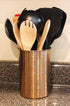 Copper Coated Kitchen Utensil Holder / 7-Inch Tool Caddy, Store All Your Wooden Spoons, Spatulas, & More