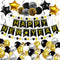 Huge New Years Eve Party Supplies 2022 - Pack of 70 | No DIY, Happy New Year Banner, Hanging Swirls and PomPoms for NYE Decorations 2022 | New Years Eve Decorations | Happy New Year Decorations 2022