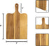 Small Wood Cutting Board with Handle - Wood Serving Board - Natural Wood Cheese Board - Rustic Design - Mini Charcuterie Board