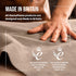Gray Instant MastaPlasta Leather Repair Patch, Self-Adhesive Premium Leather Repair Patch for Upholstery, Sofa, Car Seat, Bags. Pressed Edge for neatest Finish. 8 x 4 in (20 x 10 cm)
