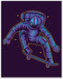 Summit Designs Skateboard Astronaut Wall Art Decor Prints - Set of 3 (8x10) Inch Unframed Poster Photos - Kids Bedroom - Gift Idea - Sports