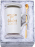 Jumway Not A Day Over Fabulous Mug - Birthday Gifts for Women - Funny Birthday Gift Ideas for Her, Friends, Coworkers, Her, Wife, Mom, Daughter, Sister, Aunt Ceramic Marble Mug 14 Oz White