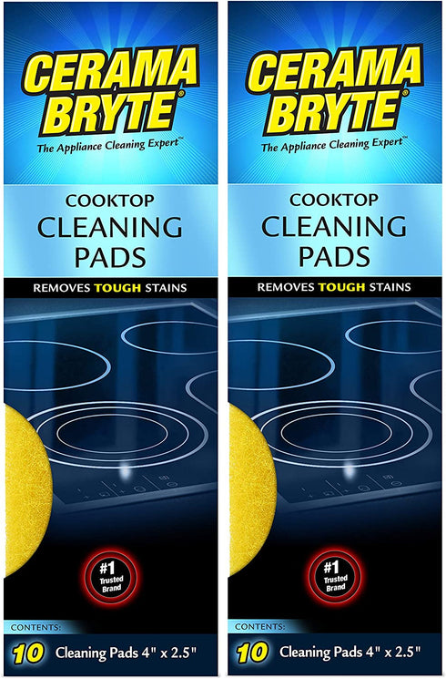 Cerama Bryte Cooktop Cleaning Pads, 10-Count 2 Pack