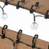 Marsui Christmas Light Clip Outdoor Gutter Hook Weatherproof Outdoor Light Clip Holiday Light Clip for Christmas Decoration String Light (200, Black)
