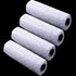 4 Rolls Christmas Poly Mesh Ribbon 10 Inch x 16 Yards, Snow Poly Mesh Ribbon Tree Decoration Mesh Ribbon Snowball Decorated Mesh Ribbon for Christmas Party Box Decoration (White)