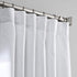 HPD Half Price Drapes FLCH-BO19021-84 Italian Textured Faux Linen Hotel Blackout Curtain (1 Panel), 50 X 84, White