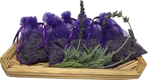 Armour Shell Lavender Sachets - Dried Lavendar Flower Sachet Bags (18 Pack) for Home Fragrance and Long-Lasting Fresh Scents, Natural Moths Away for Clothes Closets. Protect & Defend Clothing.