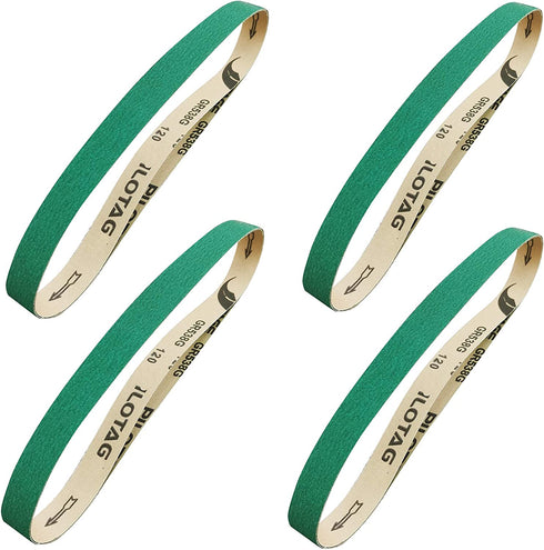 Sackorange 12 PCS 1 x 30 Inch Metal Grinding Zirconia Sanding Belt 3 Pcs Each of 40 60 80 120 Grit Belt for Polished Steel, Stainless Steel, Cast Iron, Carbon Steel, etc, (1 X 30 Inch)