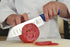 Mercer Culinary Millennia Colors Blue Handle, 7-Inch Granton Edge, Santoku Knife