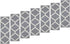Ottomanson Ottohome Collection Trellis Design Rubberback Stair Tread, 8.5" X 26", Grey, 7 Pack