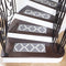 Ottomanson Ottohome Collection Trellis Design Rubberback Stair Tread, 8.5" X 26", Grey, 7 Pack