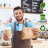 White Travel Plastic Dome Lids for Disposable Paper Hot Cups, Fits most 10-24 Ounce and 8 oz Squat Cups (100 Lids ONLY) - Recyclable, Easy-Flow Anti-Spill Design, For Home, Cafes, Office, Car, Travel
