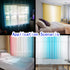 Grey Ombre Sheer Curtains Faux Linen - Semi Voile Gradient Sheer Curtain for Bedroom and Living Room Grommet Top,Set of 2 Panels Window Curtains 52" W—96" L
