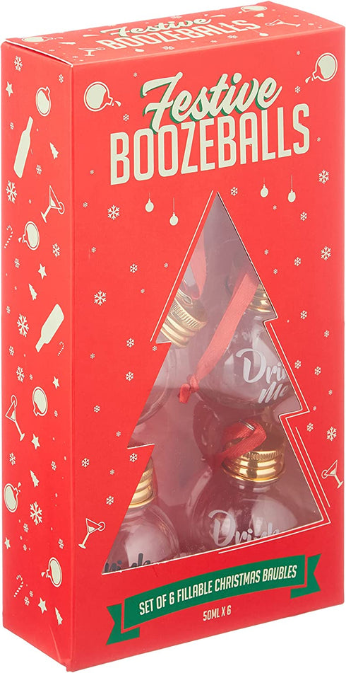 Gift Republic Festive Boozeballs, Medium, CLEAR