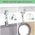 Refrze Ceiling Curtain Track, Curved Curtain Track Ceiling Mount, Room Divider Ceiling Track for Curtains, RV Curtain Track,Curtain Rail Ceiling Wall Mount for L Shape U Shape Bay Windows(8ft)