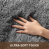 Ophanie 3 x 5 Feet Rugs for Bedroom, College Dorm Room Grey Small Area Rug, Non-Slip Fluffy Shaggy Bedside Floor Soft Shag Fuzzy Plush Indoor Carpet for Kids Boys Teen Home Decor Aesthetic, Nursery