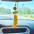 WASHAI Chinese Coins Feng Shui Car Rearview Mirror Accessories, Take It with You The Good Luck Will be with You
