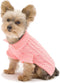 Stinky G Pink Aran Dog Sweater Size #12 Medium