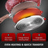 CSK 8" Nonstick Frying Pan - Frying Pan with Natural Textured Bakelite Handle, 100% APEO & PFOA-Free Granite Coating, Stone Earth Frying Pan and Skillet Cookware, Ideal for Self-Cooking
