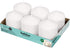 Bolsius White Pillar Candles 3x3" Unscented Candle Set of 6 Dripless, Smokeless, and Clean Burning Household Dinner Candles Perfect for Weddings, Parties, Dinners Decorative Candles