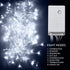 TORCHSTAR 9.8FT — 9.8FT Window Curtain Light, Extendable String Light Kit, Pure White, 8 Modes Outdoor Nativity Scenes for Party, Wedding, Restaurant, Festival, Hotel, Bar, Home, Patio, Garden