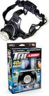 Bell + Howell Taclight Headlamp, Hands-Free Security Flashlight with Zoom Function and Movable Lens, Super Bright LED Bulbs in 3 Modes One-Size-Fits All As Seen On TV (40x Brighter)