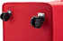 Mind Reader Double Rolling Hamper Laundry Sorter with Lid, Wheels, Handles, Red
