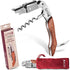 Wine Opener & Waiters Corkscrew-With a Comfortable Rosewood handle Wine And Beer Bottle Opener For Bartenders, Waiters, With A Wine Key Foil Cutter - With a Nice Pouch Included