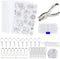 Hysagtek 158 Pcs Shrinky Sheets Kits for Shrinky Dinks, Including 17 Pcs Heat Shrink Plastic Sheets Shrinky Art Paper, 140 Pcs Keychains Accessories, Hole Punch for Kids Craft Christmas Ornaments