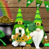 St Patricks Day Gnome Plush Elf for St Patricks Day Decorations Home Table Decor Ornament Dwarf Figurines St. Patrick's Day Gifts Green Irish Handmade Faceless Gnome (Green)