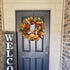 Large Fall Wreath Winter Wreaths with Golden Orange Metallic Magnolia Leaves Wreath Artificial Christmas Wreaths