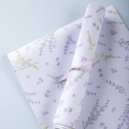 The Lakeside Collection Floral Scented Paper Drawer Liners for Cabinets - 6 Sheets - Lavender