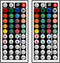 REYSURPIUS 2 Pack 44 Key RGB LED Strip Light Remote Controller Wireless Dimmer IR Remote Control,led Light Remote Control Replacement,Reemplazo remoto LED,for SMD 5050 3528 2835 RGB LED Light Strip