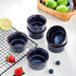 vancasso Ramekin, Souffle Dishes 5 Ounce, Porcelain Ramekins Oven Safe for baking, Set of 6 Ceramic Custard Cups for Creme Brulee Puddings, Ice Cream, Sauce, Lava Cake, Snacks (Nebula Blue)