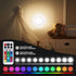 EverBrite Tap Light, Push Light, LED Puck Lights with 12 RGB Colors, Wireless Touch Light Under Cabinet, 80 Lumens Night Light for Closet, Bedroom, Wall, Classroom, 18 AAA Batteries Included, 6-Pack