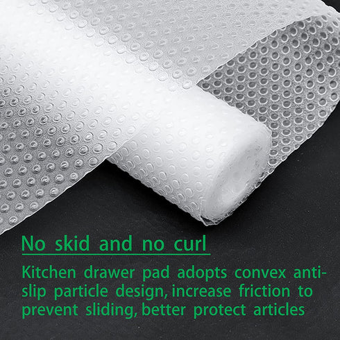 N/A'' 2 Rolls Shelf Liner Non-Adhesive, 11in x 4.5ft Non-Slip Kitchen Stove Cupboards Liner, Waterproof Drawer Closet Wardrobe Liners,Protect Mat for Refrigerator, Pantry, Shoe Rack