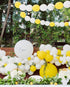 Beaumode DIY Yellow And White Balloon Garland Arch kit for 1st birthday Sunshine Lemon Daisy Honeybee Popcorn Baby Shower Bridal Shower Party Backdrop Decoration