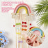 WILLBOND 2 Pieces Rainbow Hair Bows Holder Tassels Headband Organizer for Baby Girls Clips Organizer Wall Hanging Storage Decor Bedroom Living Room