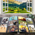 RECUTMS 600 Photo Picture Album PU Leather Cover Slots Album Holds 4x6 Photos 5 Per Page Family Album Gift for Mother Father (Gold S-Leaf)